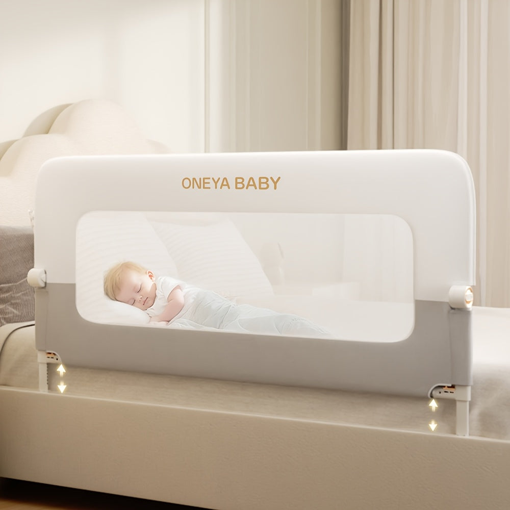 Bed Rail For Toddlers, 59 Inch Swing Down Toddler Bed Rails With Wider U-Shape Base, Breathable Baby Bed Rail Guard For King, Queen, Full, Twin Bed Rail For Baby