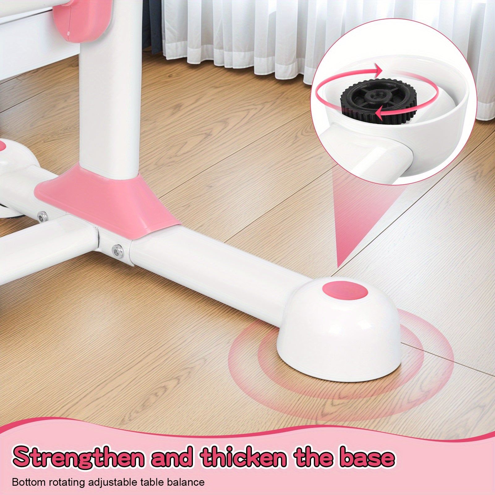 1 X Children's Study Table Study Table and Chair Set, Adjustable Children's Table and Chair with Bookshelf and Storage Drawer, 50 Degree Slopable Desktop Study Table, Chair with Chair Bedroom Study Room 46.85\