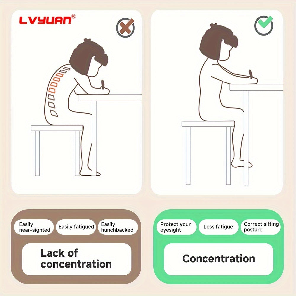 Children'S Study Table And Chair Set, Kids Table And Chair Set, Height Adjustable Desk For Kids, Table And Chairs For Kids - With Ergonomic Design, Suitable For Children, Primary School Students And Teenagers Aged 3-18 Years Old