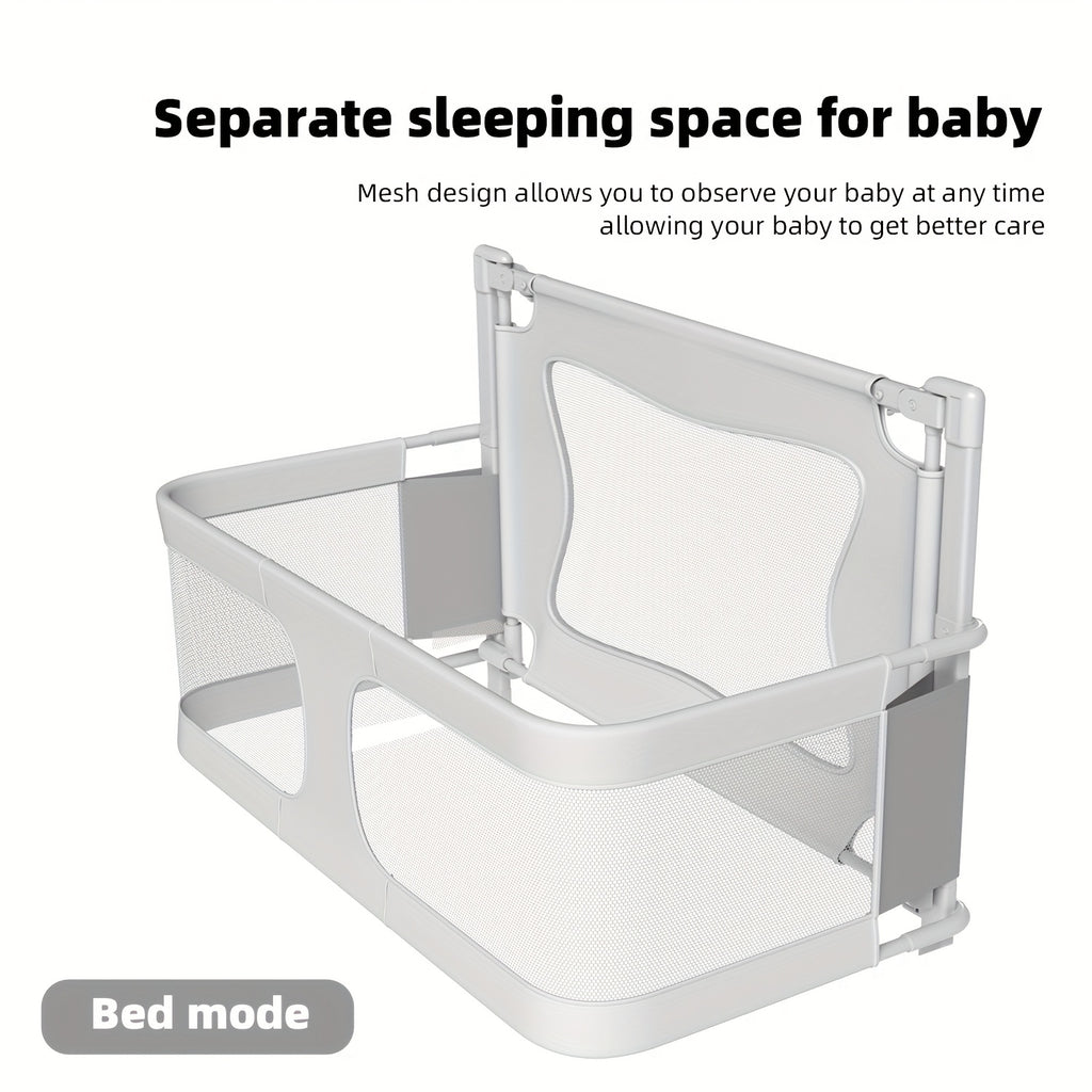 Bite-Proof Baby Bed Rail Sturdy Bite-Proof Extra Tall Baby Bed Rail | Odorless Material, Non-Slip Base, Fits Cribs, Adult Beds & Portable Cribs, Easy Installation