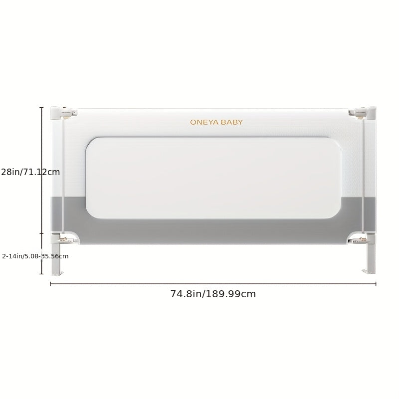 Height Adjustable Bed Rail for Toddlers, Kids Safety Baby Bed Rail for Full\u002FKing\u002FQueen Size Bed